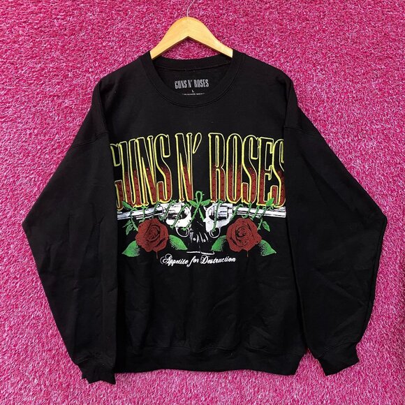 Guns N' Roses Appetite For Destruction Rock Band Crewneck Sweatshirt Large - Picture 1 of 5